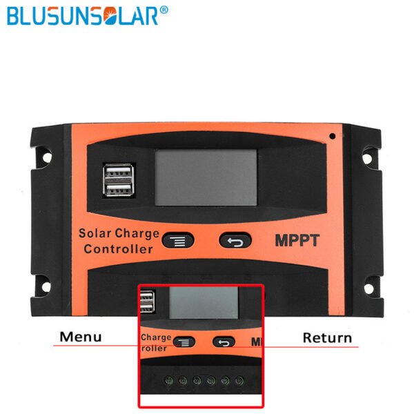 Controladora de Carga Solar PWM de 20A Entrada PV de 50V